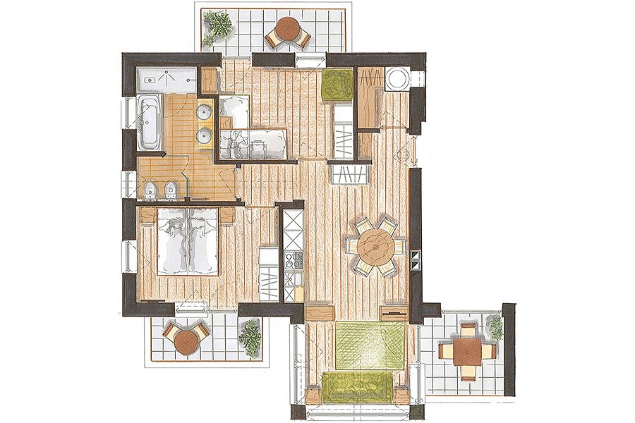 Trilocale 60 Mq predazzo appartamento residence color home Trilocale 60 Mq predazzo appartamento residence color home